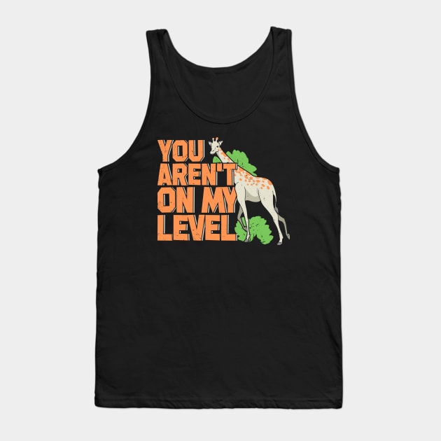 Funny Giraffe Animal Keeper Gift Tank Top by Dolde08